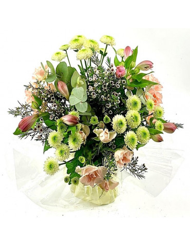 Bouquet varié en bulle